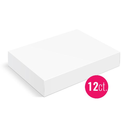 19x14x4 1/2 White Half Sheet Cake Box 12 ct