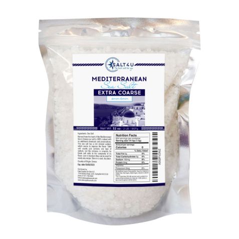 Mediterranean Sea Salt, Extra Coarse Grain 2 lb.