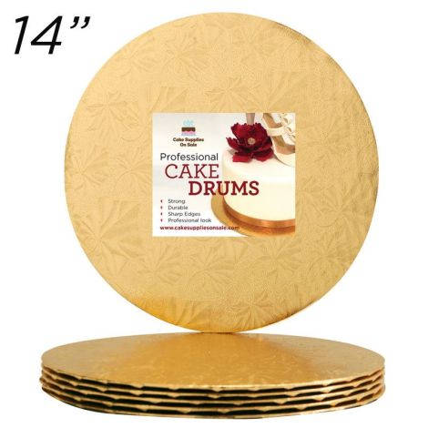 14" Gold Round Thin Drum 1/4", 12 count