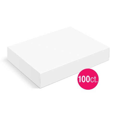 19x14x4 1/2 White Half Sheet Cake Box 100 ct