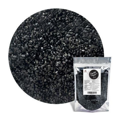 Sugar Crystals Black 8 oz. by Cake S.O.S