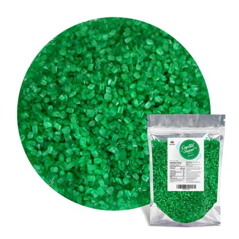 Sugar Crystals Green 8 oz. by Cake S.O.S