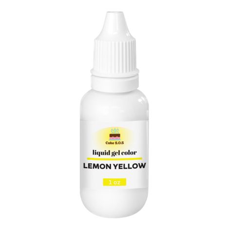 Liquid Gel Color - Lemon Yellow 1 oz.