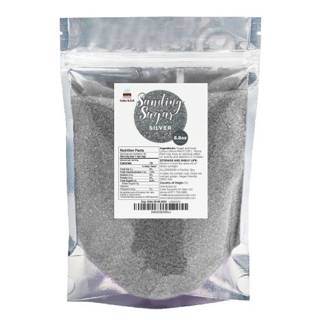 Sanding Sugar Silver 8.8 oz