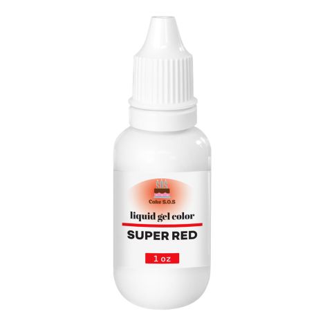 Liquid Gel Color - Super Red 1 oz.