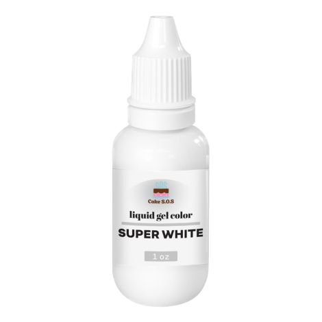 Liquid Gel Color - Super White 1 oz.