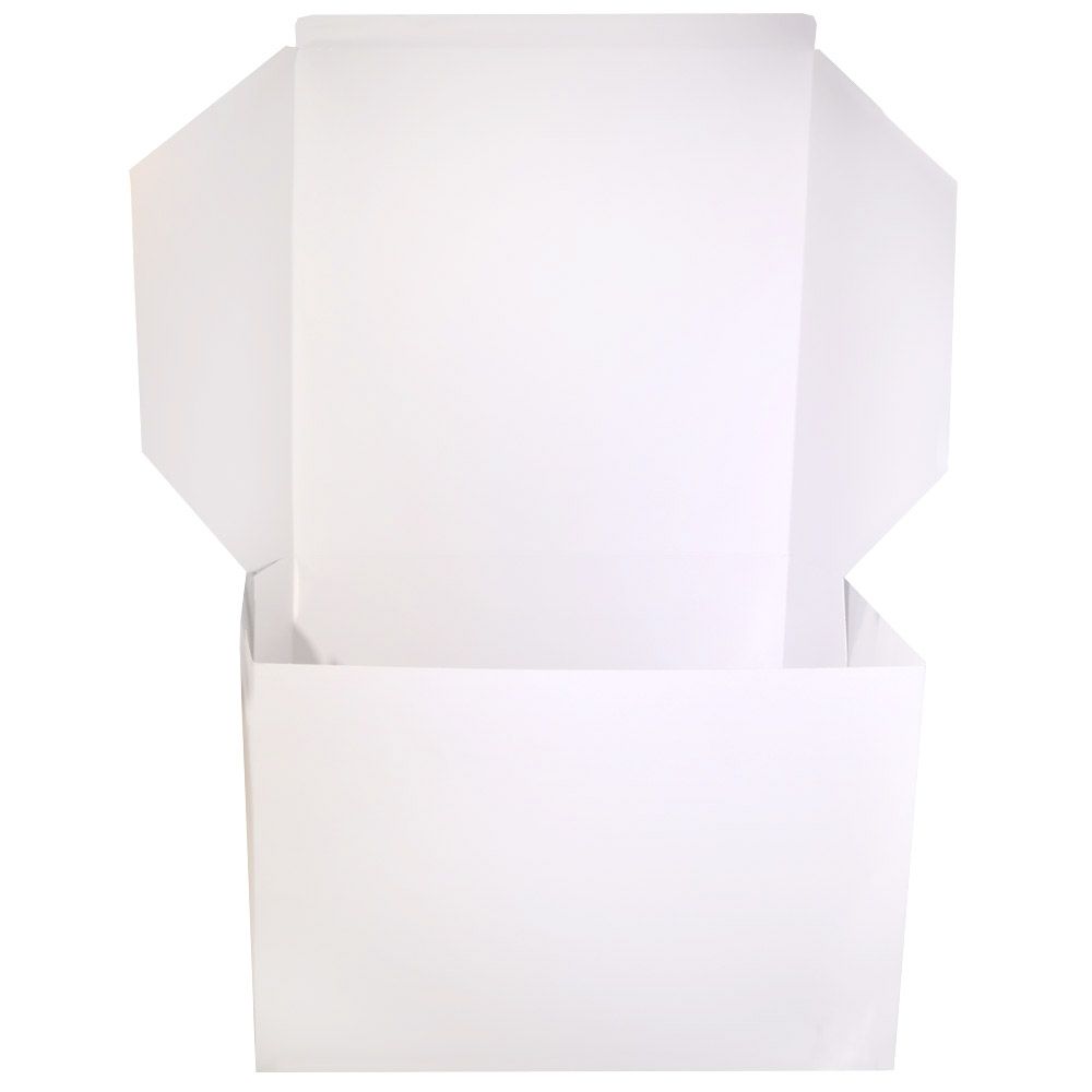 Matt White Tall Stylish Cake Box with Window - Boards & Boxes from Cake  Craft Company UK