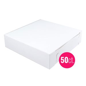 12x12x2 1/2 White Cake Box, 50 ct.