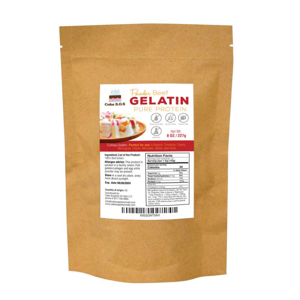 recommended amount of beef gelatin powder