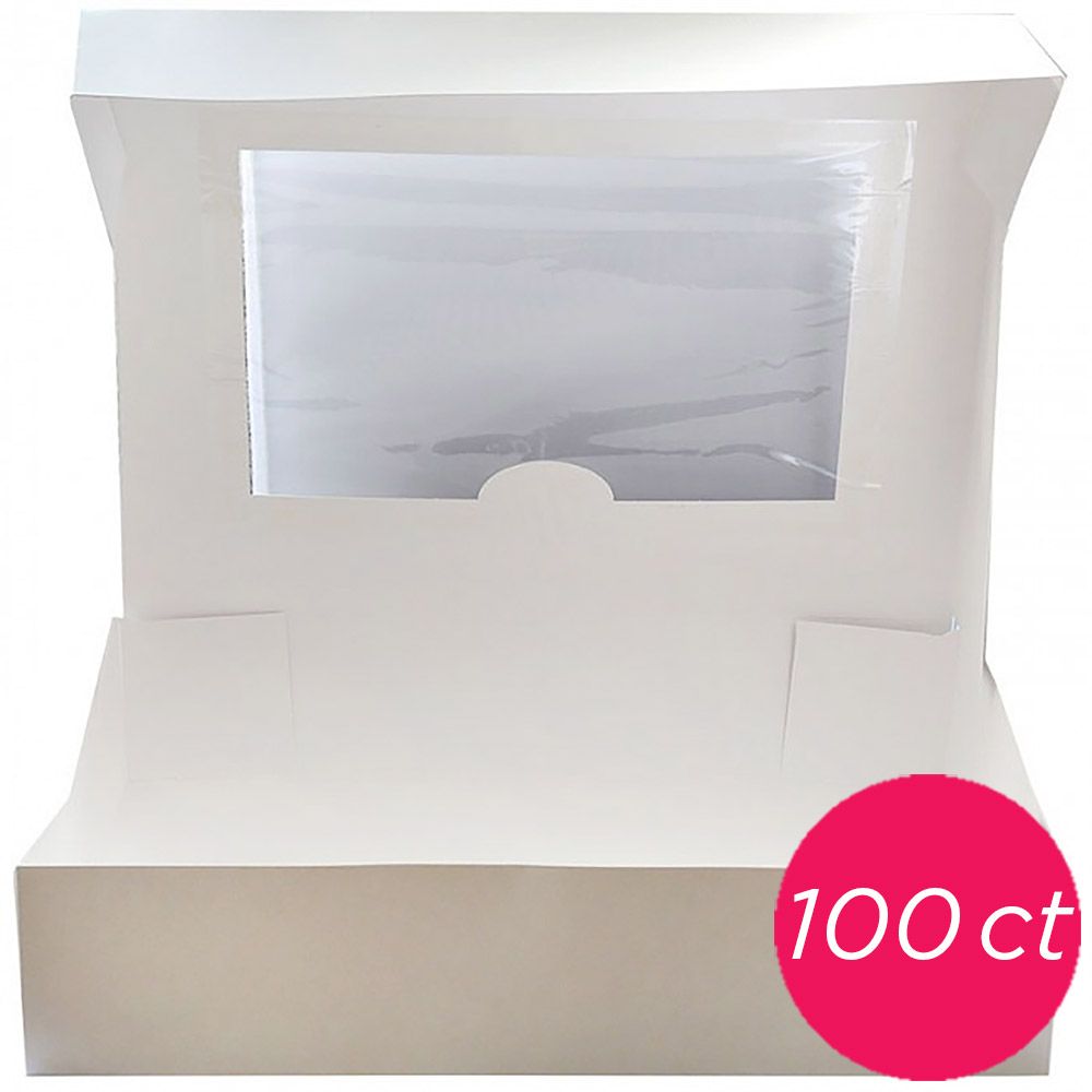 White E-Flue 12 X 12 X 8 Window Cake Box – Bakers Authority
